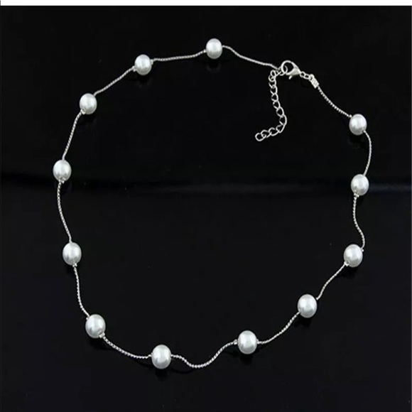 Fashion charm jewelry pendant chain Pearl chocker - Picture 6 of 8